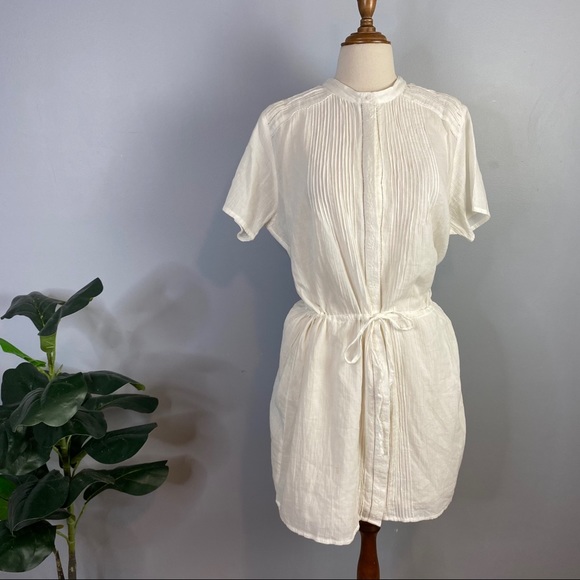 athe Womens Size 42 (12) White Bogo Cotton Dress - Picture 4 of 9